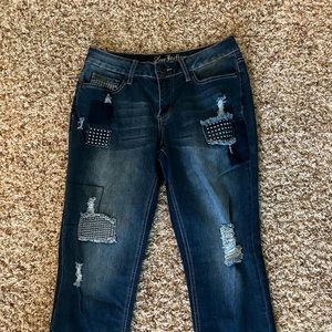 love indigo cropped jeans